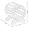 Vintiquewise Wooden Wine Barrel Shaped Vintage Decorative Single Bottle Wine Holder QI003661 - alternate 5